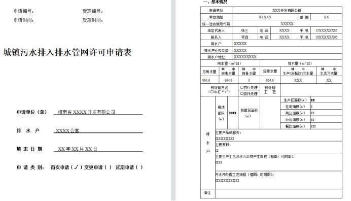 城镇污水排入排水管网许可-海南许可证件办理-钱生钱财务咨询