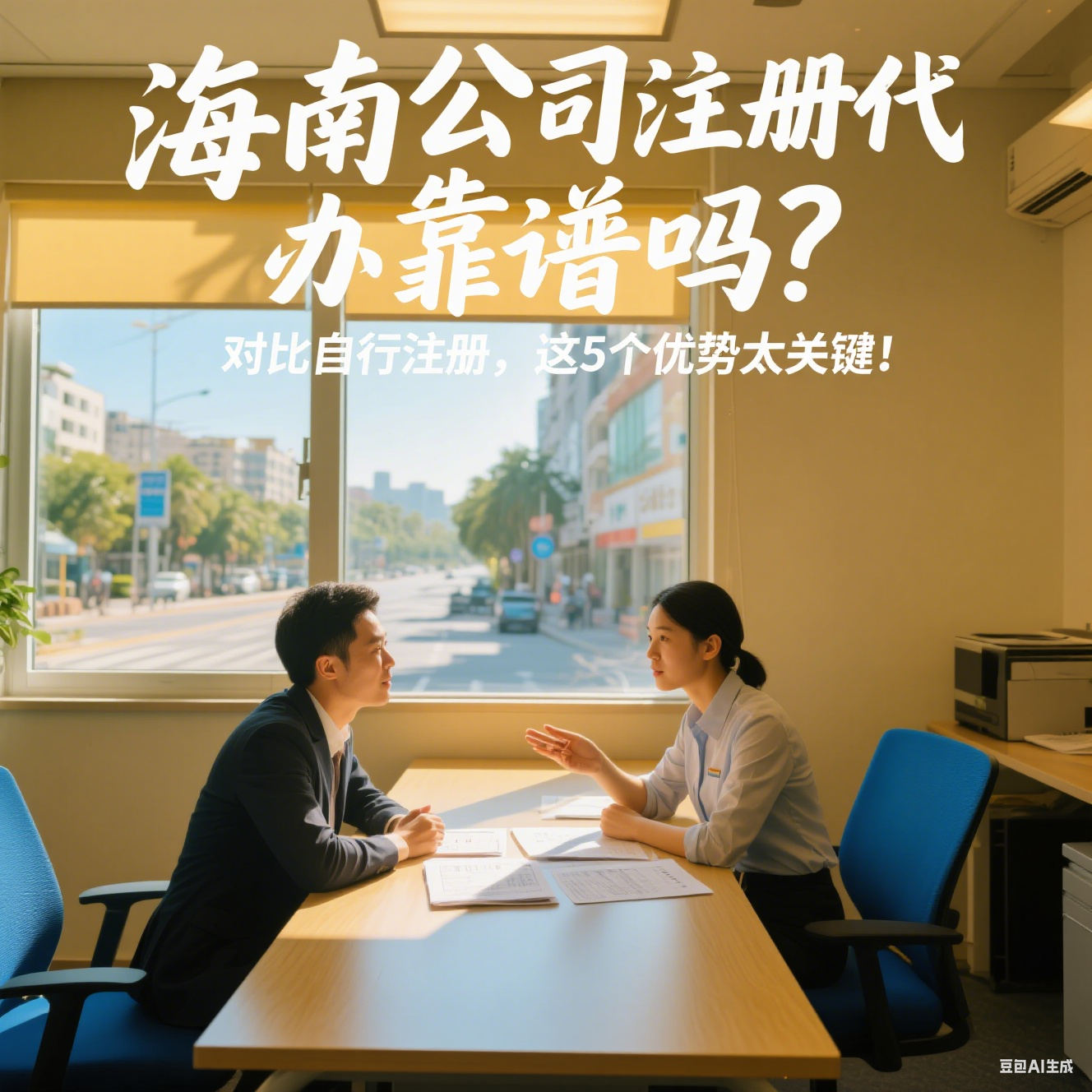 海南公司注册代办靠谱吗？对比自行注册，这5个优势太关键！