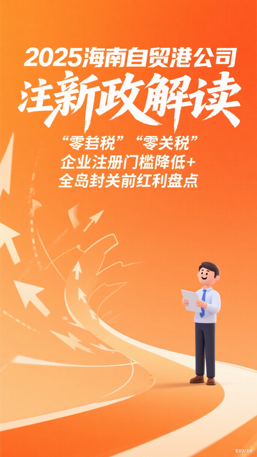 2025海南自贸港公司注册新政解读：“零关税” 企业注册门槛降低 + 全岛封关前红利盘点